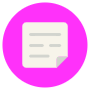 Notes Post It Rounded Pink free icon for commercial use