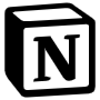 Notion Black Transparent Logo free icon for commercial use