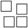 Organize Squares Black Outline free icon for commercial use