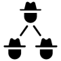 Organized Crime Black Structure free icon for commercial use