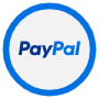Paypal Circle Rounded Blue Logo free icon for commercial use
