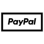Paypal Square Logo Text Button Black Outline free icon for commercial use