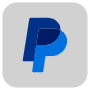 Paypal Symbol Square Rounded Blue Logo Button free icon for commercial use