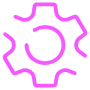 Pink Aesthetic Settings Gear free icon for commercial use