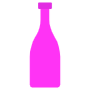 Pink Beverage Bottle icon