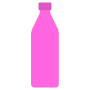 Pink Glass Bottle free icon for commercial use