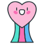 Pink Heart Emoji Or Shooting Emoji icon
