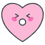 Pink Heart Emoji Shouting icon