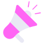 Pink Megaphone Promotion Or Marketing free icon for commercial use