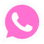 Pink Whatsapp Logo free icon for commercial use