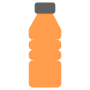 Plastic Small Orange Bottle free icon for commercial use