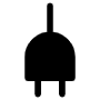 Plug Black free icon for commercial use