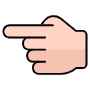 Point Finger Left free icon for commercial use