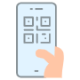 Qr Code Scanning And Mobile Phone free icon for commercial use