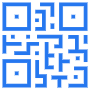 Qr Code Technology Blue icon