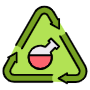 Recycling Chemicals And Flask Bottle icon