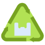 Recycling Ecologic Plastic Bag icon