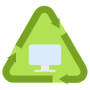 Recycling Electronics Or Computer Screen free icon for commercial use