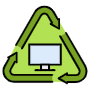 Recycling Electronics Or Television Screen free icon for commercial use