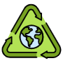 Recycling Green Arrows And Globe icon