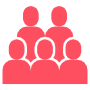 Red Crowd Or People free icon for commercial use