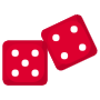 Red Dices Five And Four free icon for commercial use