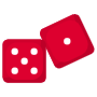 Red Dices Five And One free icon for commercial use