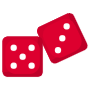 Red Dices Five And Three free icon for commercial use