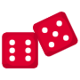 Red Dices Six And Five free icon for commercial use