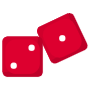 Red Dices Two And One icon