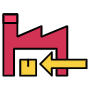 Red Factory Import And Logistics free icon for commercial use