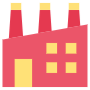 Red Factory Industrial Building free icon for commercial use