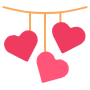 Romantic Decoration And Hearts icon