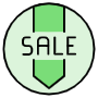 Sale Discount Product Sticker Label icon