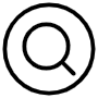 Search Magnifier Black Outline Circle free icon for commercial use