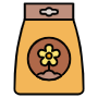 Seed Of Flowers Or Fertilizer icon