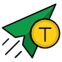 Send Money Manat And Paper Plane icon