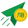 Send Money Uzbekistani Som And Green Paper Plane free icon for commercial use