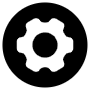 Settings Black And White Round free icon for commercial use