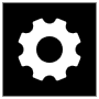 Settings Black And White Square free icon for commercial use