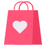 Shopping Bag And Love icon