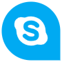 Skype Blue Speech Bubble icon