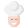 Smiling Chef And Hat icon