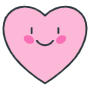 Smiling Pink Heart Emoji icon