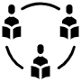 Study Group Or Class Black free icon for commercial use