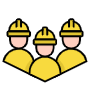 Three Workers free icon for commercial use
