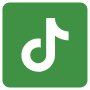 Tiktok Green Square free icon for commercial use