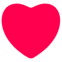 Tiktok Heart Symbol Red icon