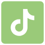 Tiktok Light Pastel Green Square free icon for commercial use