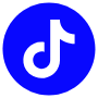 Tiktok Naval Blue Circle Round free icon for commercial use